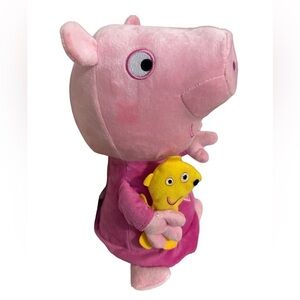 Peppa Pig 10” Peppa Pig Plush Sleep N’ Oink Bedtime Talking Sounds Nick Jr Works